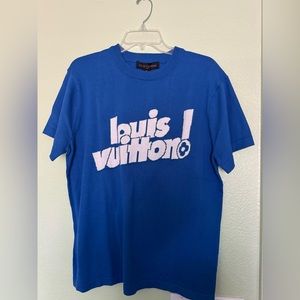 Louis Vuitton Type Graphic Name Sweater Short-Sleeved Crewneck M